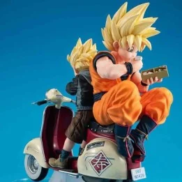 Dragon Ball Z - Diorama Son Goku & Gohan & Motorbike - Desktop  -  DRAGON BALL Z
