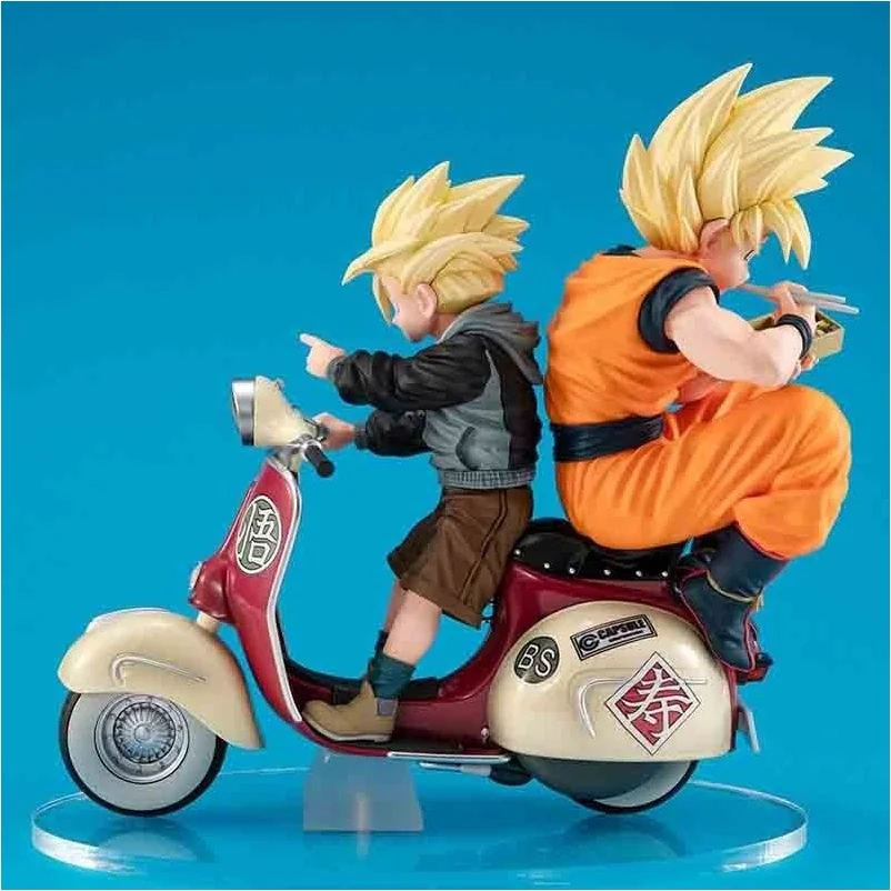 Dragon Ball Z - Diorama Son Goku & Gohan & Motorbike - Desktop  -  DRAGON BALL Z