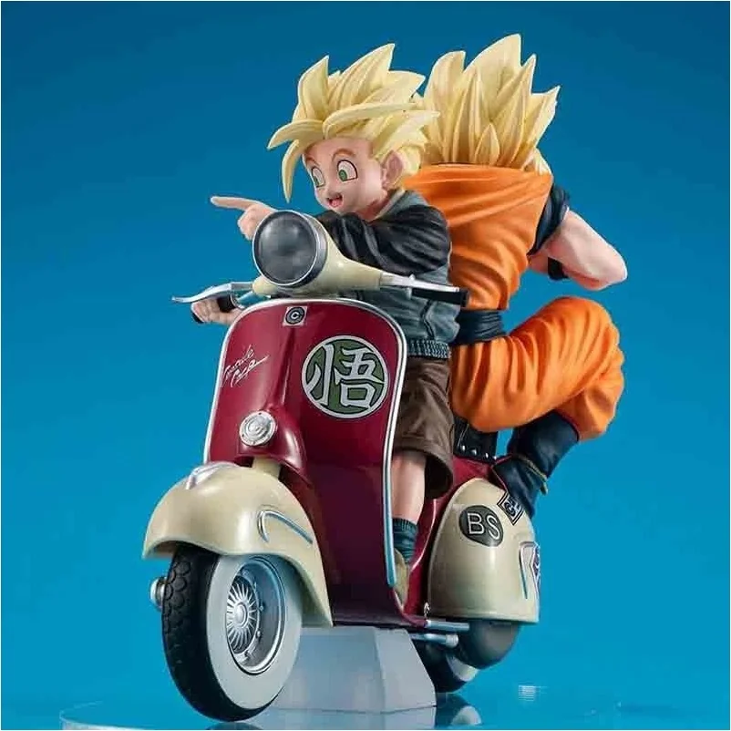 Dragon Ball Z - Diorama Son Goku & Gohan & Motorbike - Desktop  -  DRAGON BALL Z