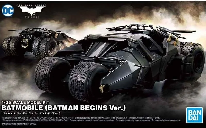 Batman Begins - Batmobile 1/35 model kit Bandai  - DC. COMICS & MARVEL