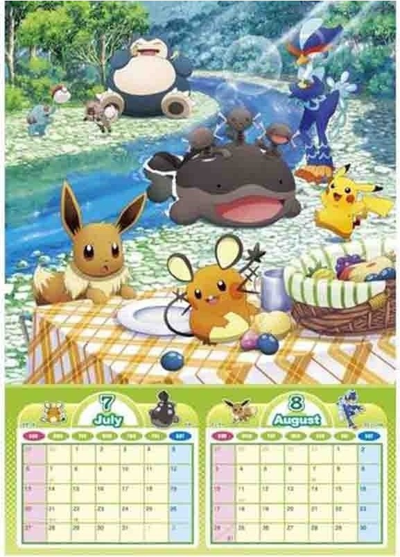 Calendrier Pokémon 2025 Japonais  - AUTRES GOODIES