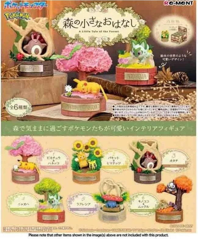 Pokemon - Set 6 Figurines A Little tale of the Forest  -  MARIO BROS & CO
