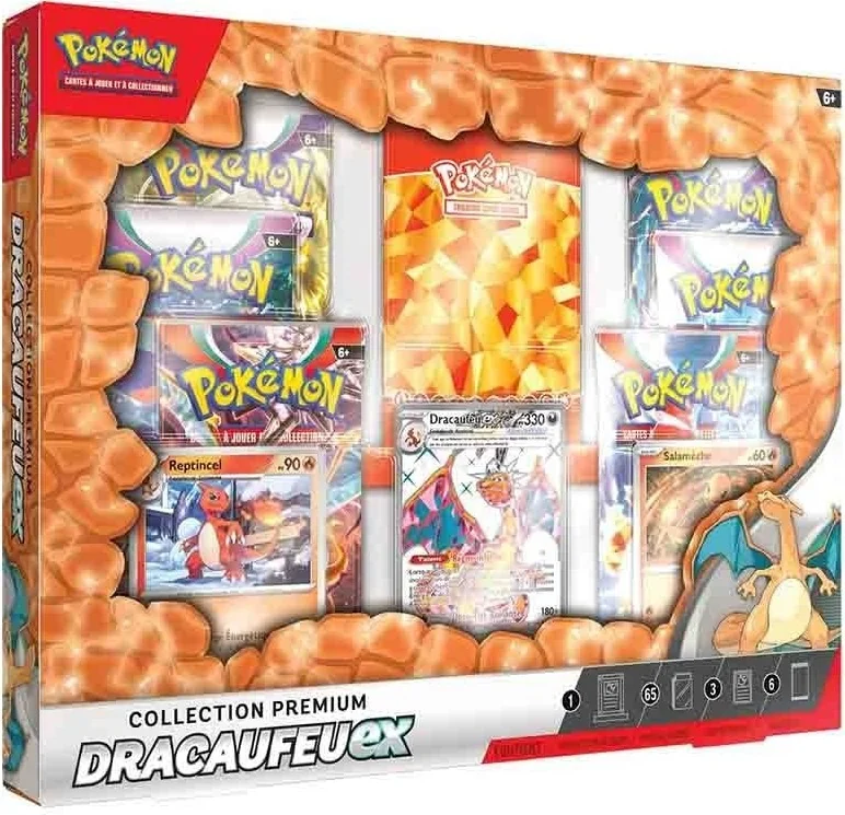Pokémon Coffret Premium Dracaufeu-ex  - Cartes à collectionner