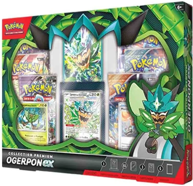 Pokémon Coffret Premium Ogerpon-ex  - Cartes à collectionner