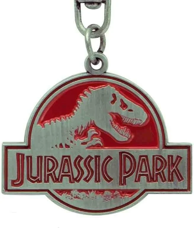 Jurrasic Park - Porte clés Logo en métal  - CINÉMA & SÉRIES TV