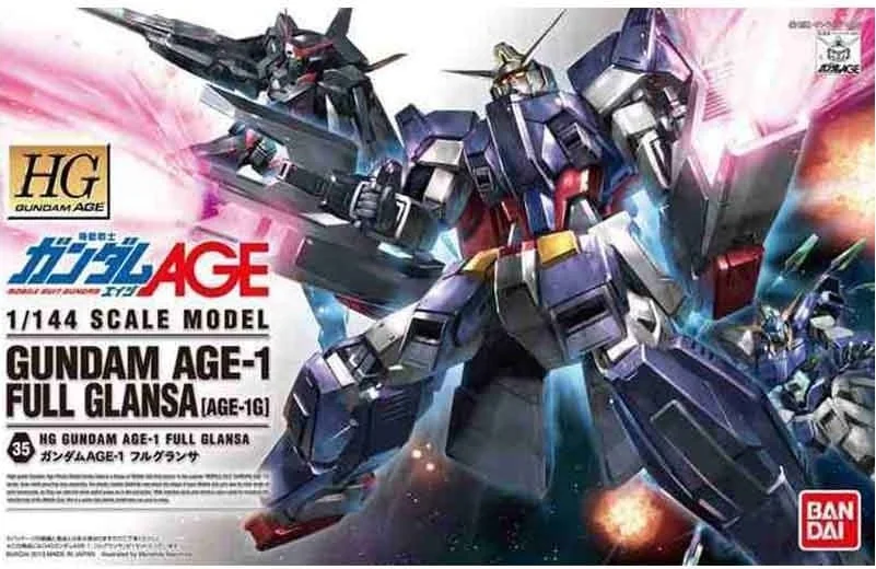 Gundam age-1 full glansa HG 1/144  -  GUNDAM