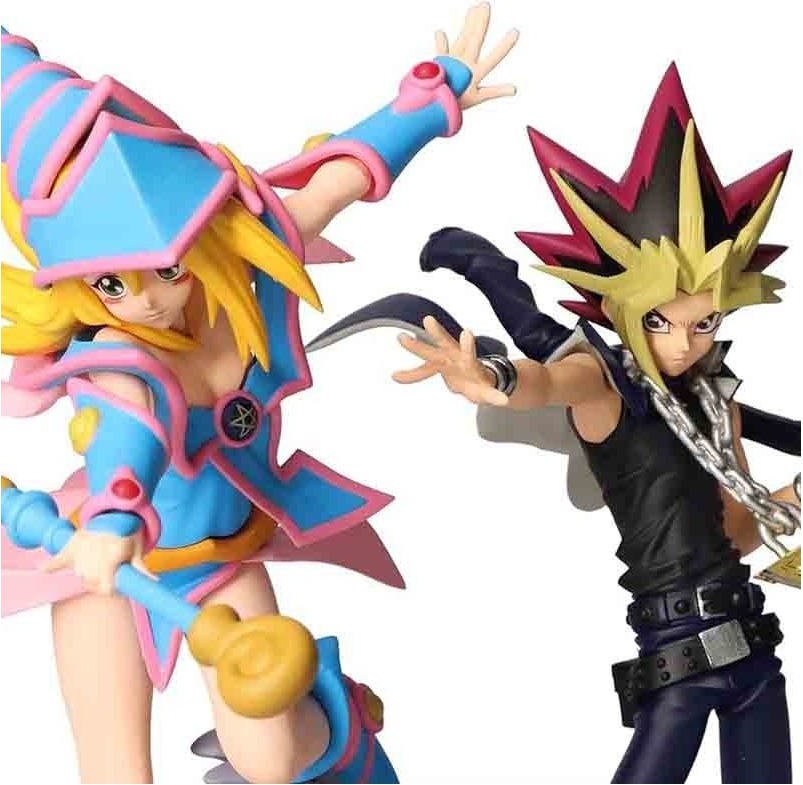 YuGiOh! Set 2 Figurines Dark Magician Girl & Yami Yugi  - AUTRES FIGURINES