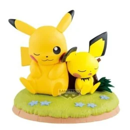 Pokemon - Figurine Pikachu & Pichu Diorama Relaxing Time  - AUTRES FIGURINES