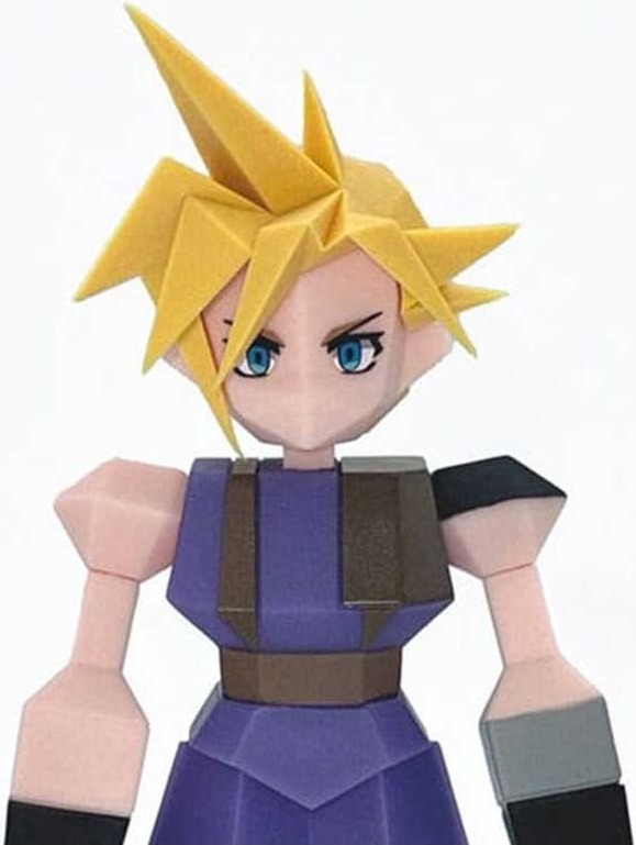 Final Fantasy VII - Figurine Cloud Strife Polygon Ver  -  FINAL FANTASY