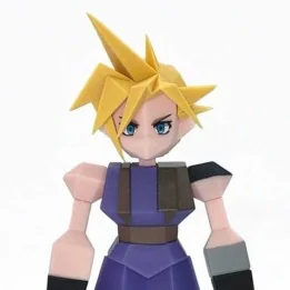 Final Fantasy VII - Figurine Cloud Strife Polygon Ver  -  FINAL FANTASY