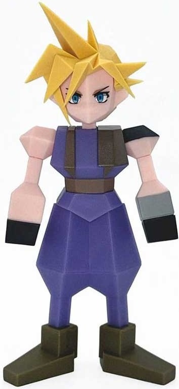 Final Fantasy VII - Figurine Cloud Strife Polygon Ver  -  FINAL FANTASY