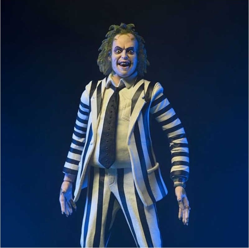 Beetlejuice 1988 - Figurine Beetlejuice Black and White Striped Suit  - CINÉMA & SÉRIES TV