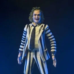 Beetlejuice 1988 - Figurine Beetlejuice Black and White Striped Suit  - CINÉMA & SÉRIES TV