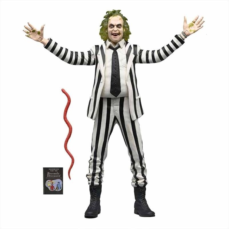 Beetlejuice 1988 - Figurine Beetlejuice Black and White Striped Suit  - CINÉMA & SÉRIES TV