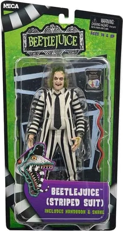 Beetlejuice 1988 - Figurine Beetlejuice Black and White Striped Suit  - CINÉMA & SÉRIES TV