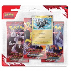 Pokémon - Tripack 3 Boosters - EV10 Rivalités Destinée Zéblitz  - Cartes à collectionner