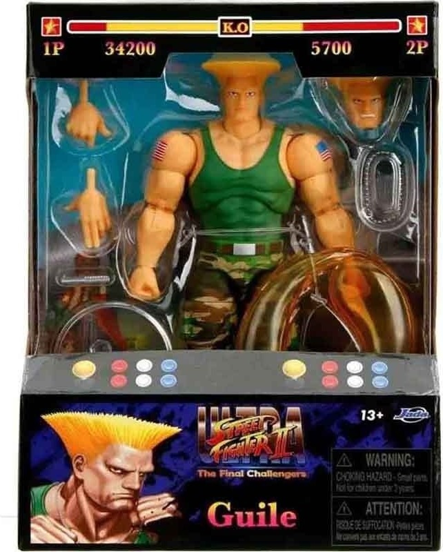 Street Fighter - Figurine Guile - Action figure Jada  - Figurines jeux-vidéo