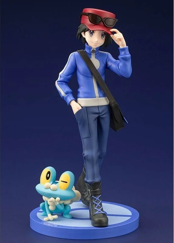 Pokémon - Figurine Kalem & Grenousse - ARTFXJ  -  MARIO BROS & CO