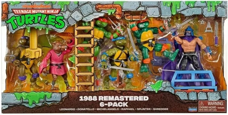 Les Tortues Ninja - Playset 6 Figurines 1988 Remastered  - AUTRES FIGURINES