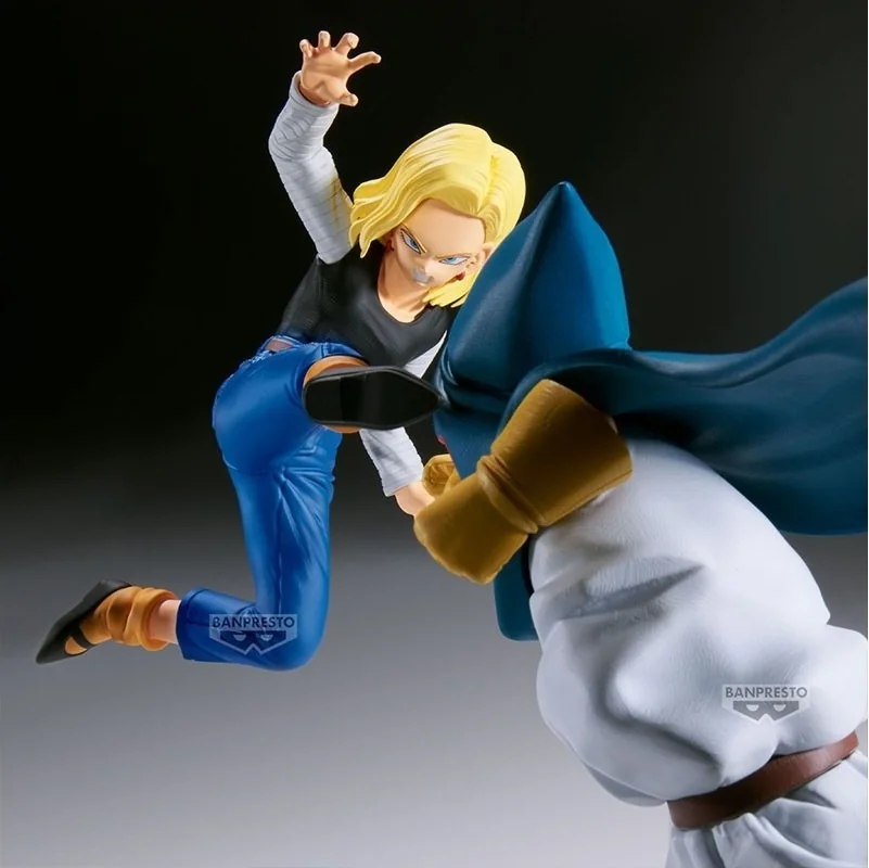 Dragon Ball Z - Figurine Android 18 + Mr Satan vs Mighty Mask  -  DRAGON BALL Z
