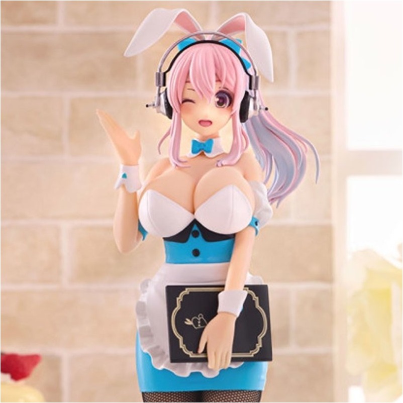 Figurine Super Sonico - BiCute Bunnies Waitress light blue ver  - FIGURINES FILLES SEXY