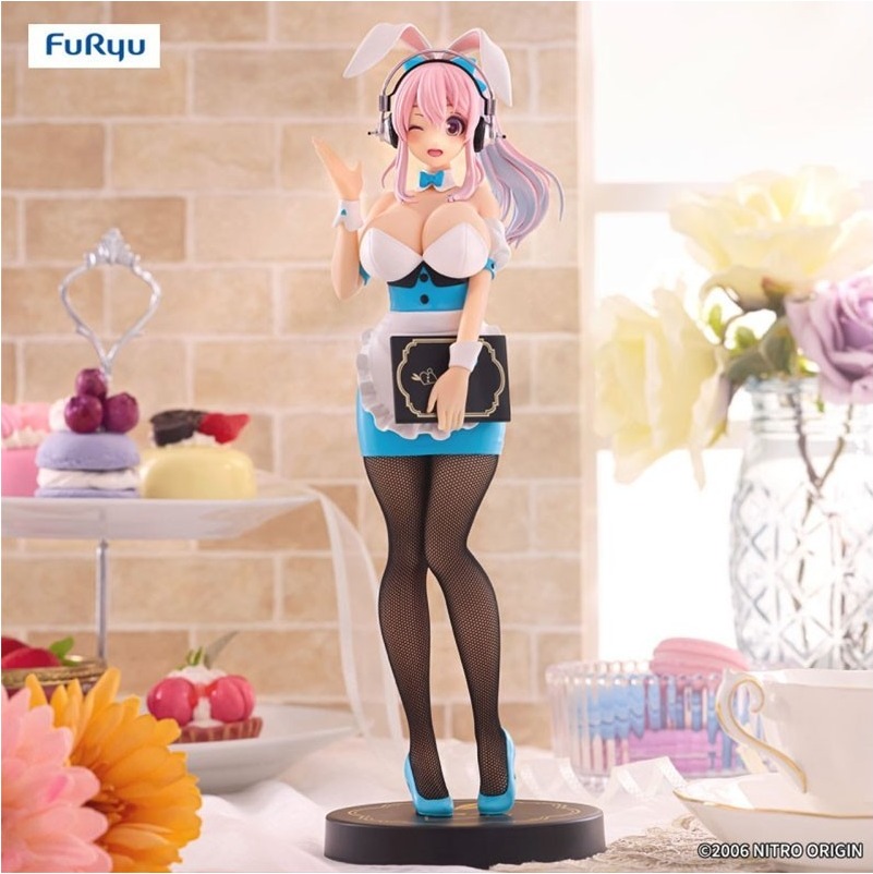 Figurine Super Sonico - BiCute Bunnies Waitress light blue ver  - FIGURINES FILLES SEXY