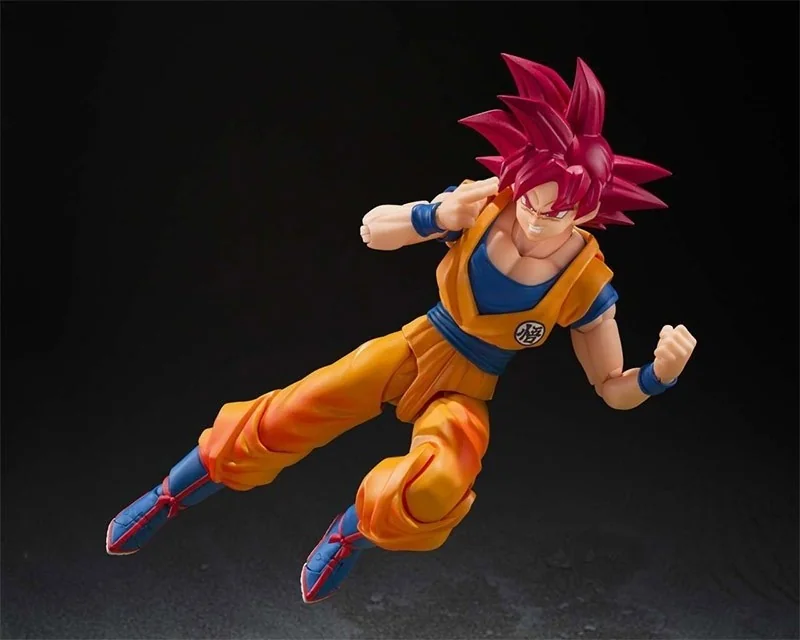 Dragon Ball Super - Figurine Son Goku saiyan god - s.h.figuarts  -  DRAGON BALL Z