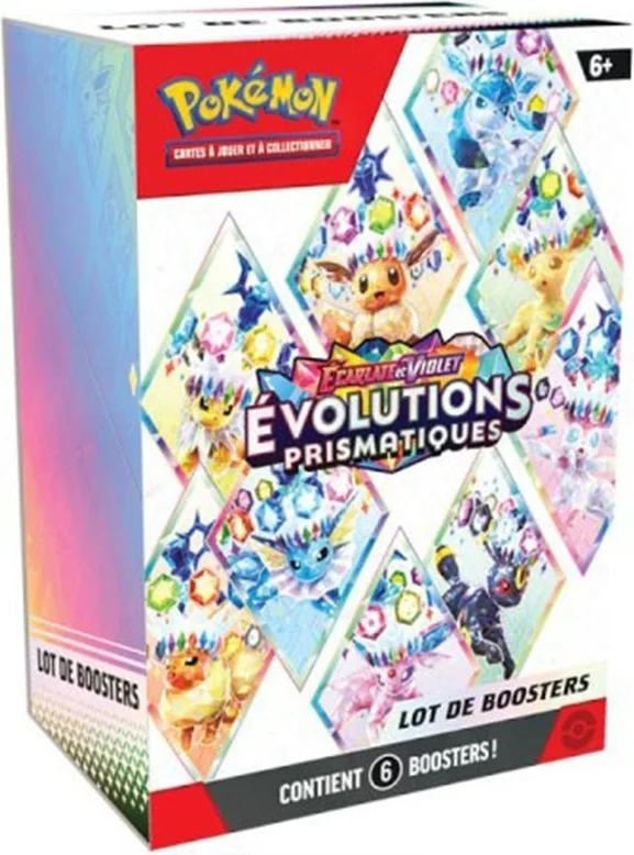 Pokémon - Lot de 6 Boosters Evolutions Prismatiques  - Cartes à collectionner