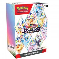 Pokémon - Lot de 6 Boosters Evolutions Prismatiques  - Cartes à collectionner