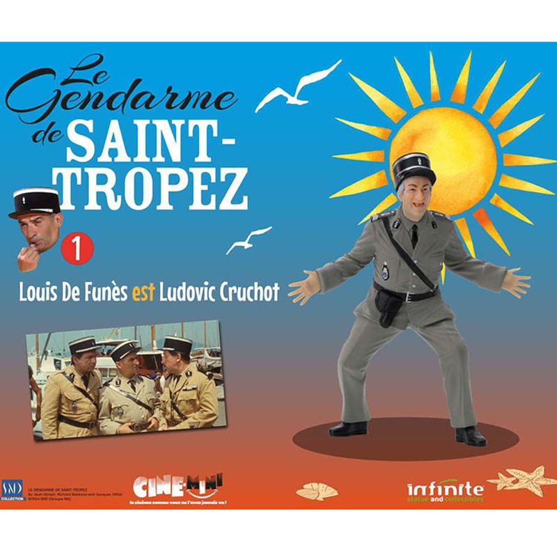 Le gendarme de Saint-Tropez - Figurine Louis de Funes en ludovic cruchot  - CINÉMA & SÉRIES TV