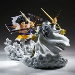 One Piece - Set 2 Figurines Luffy vs Borsalino - Senkozekkei  -  ONE PIECE