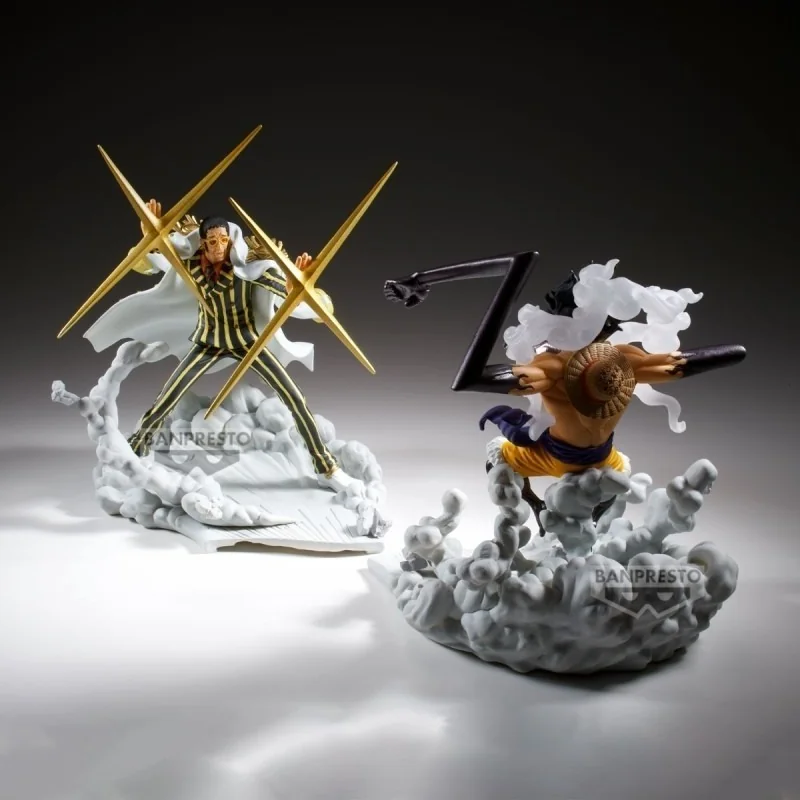 One Piece - Set 2 Figurines Luffy vs Borsalino - Senkozekkei  -  ONE PIECE