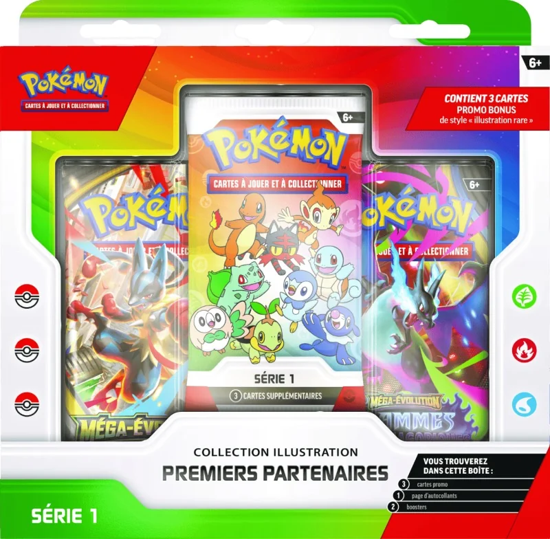 Pokémon - Collection Illustration Premiers Partenaires - Série 1  - Cartes à collectionner