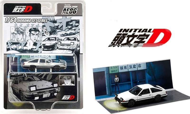 Initial D - Toyota Sprinter Trueno AE86 - Die-cast  - AUTRES FIGURINES