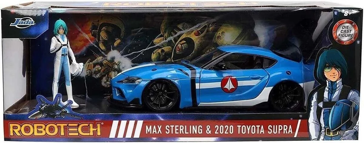 Robotech - Max Sterling & Toyota Supra Bleu  - AUTRES FIGURINES