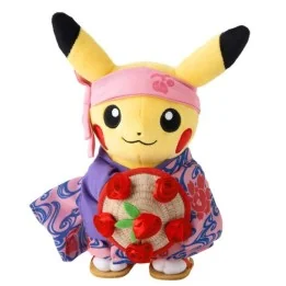 Peluche Pikachu Hanagasa Festival Ver. Pokémon Center Tohoku R  -  MARIO BROS & CO