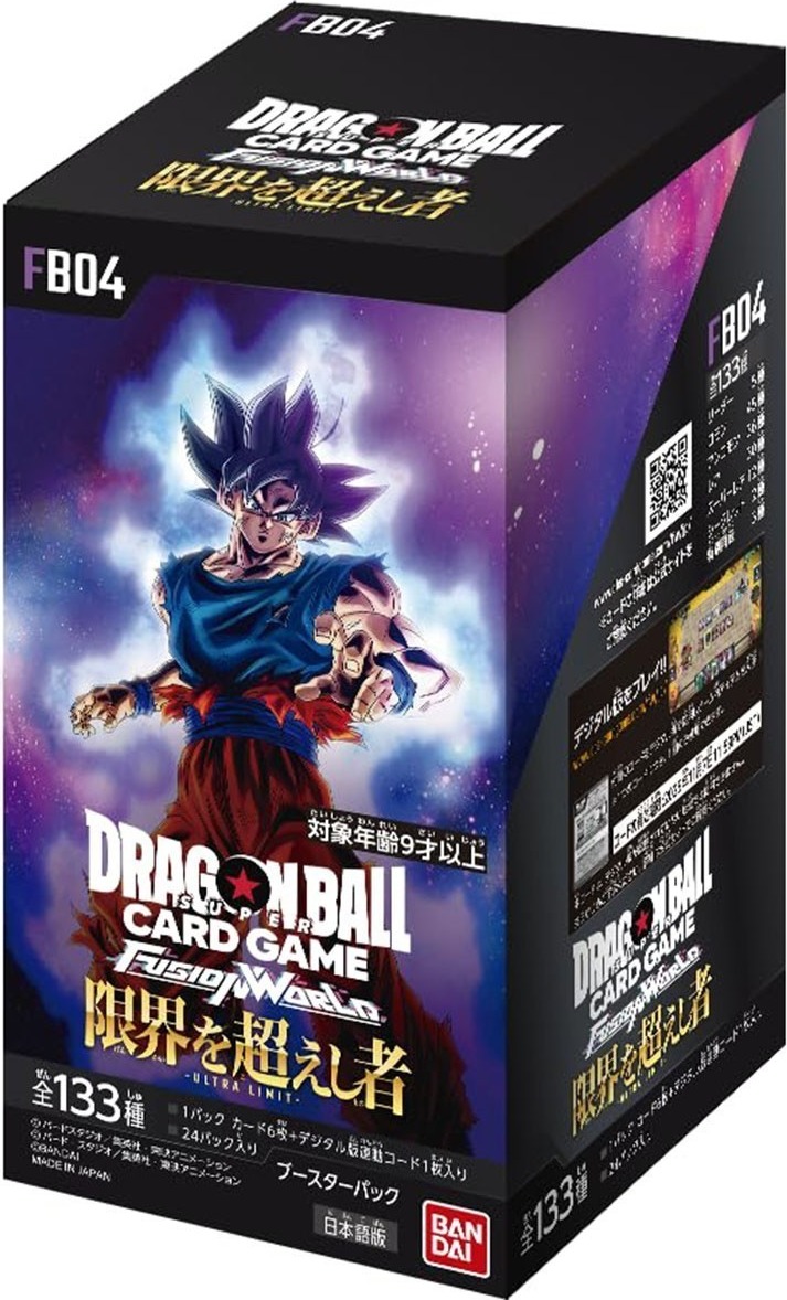 Dragon Ball Super Card Game - Boite de 24 boosters Fusion World FB04 - JP  -  DRAGON BALL Z