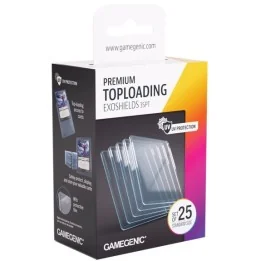 Toploader Exoshields 35 pt Transparent pack de 25 - Taille Standard  - Cartes à collectionner
