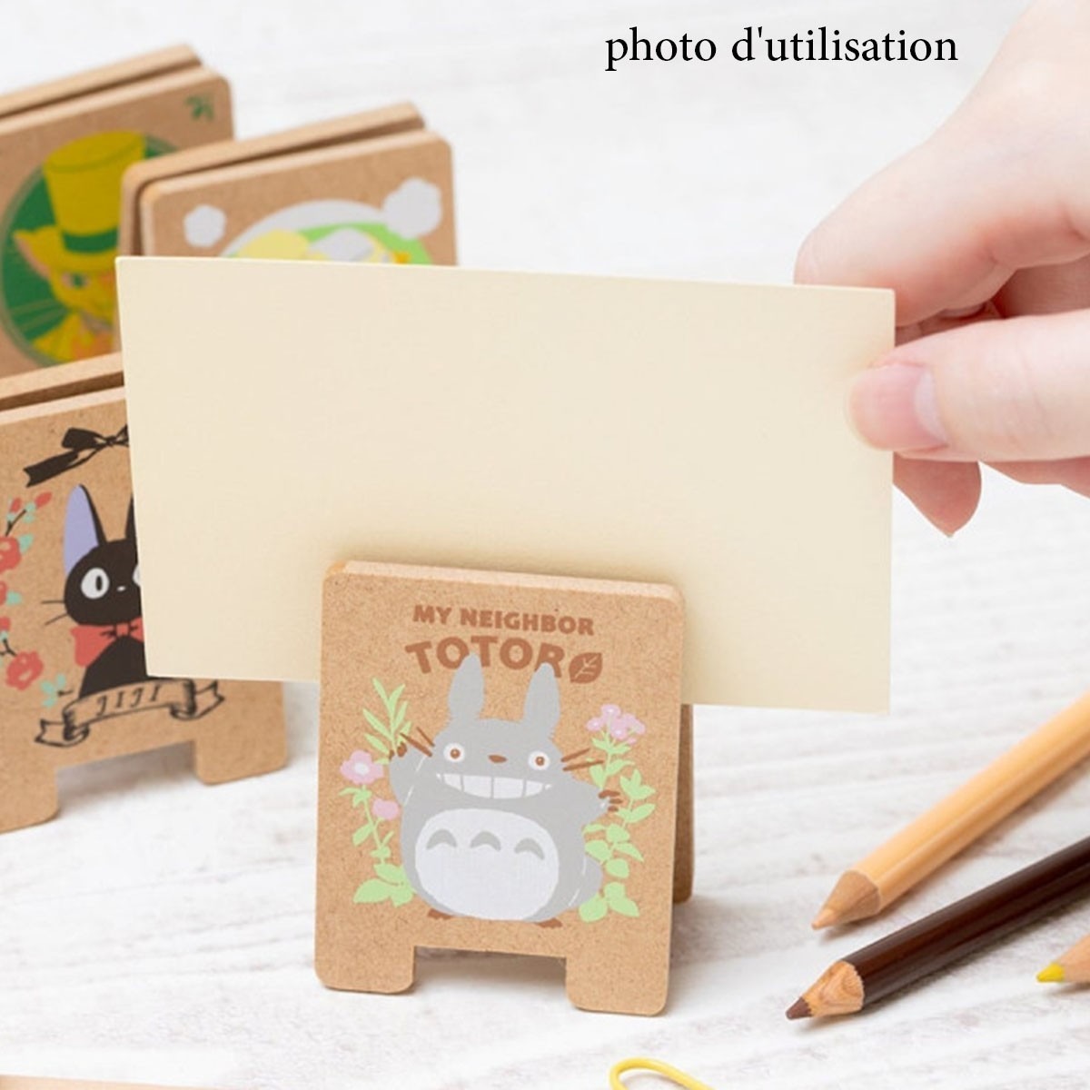 Mon Voisin Totoro - Pince en bois Totoro bleu & blanc  -  TOTORO - GHIBLI