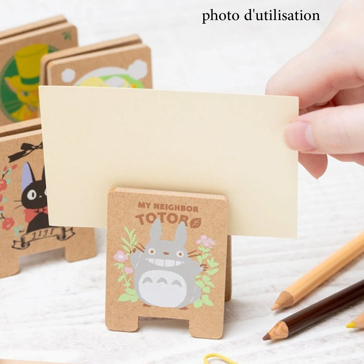 Mon Voisin Totoro - Pince en bois Totoro bleu & blanc  -  TOTORO - GHIBLI