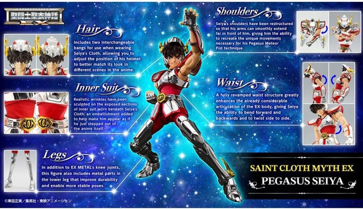 Saint Seiya - Figurine Myth Cloth EX Pegasus Seiya 1St Bronze  -  SAINT SEIYA