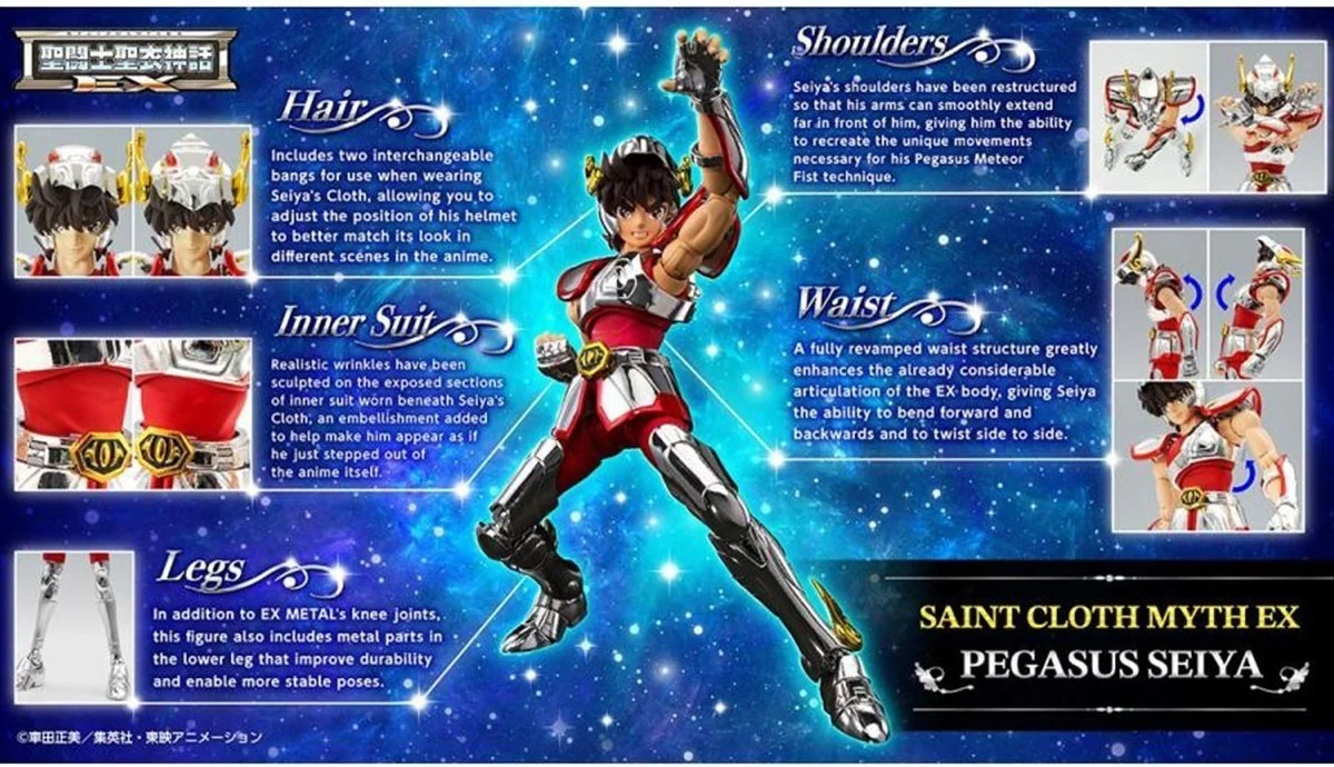 Saint Seiya - Figurine Myth Cloth EX Pegasus Seiya 1St Bronze  -  SAINT SEIYA