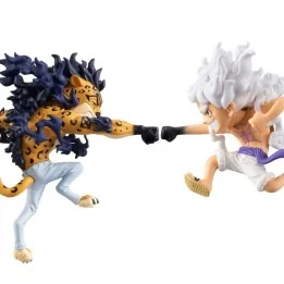 One Piece - Set de 2 Figurines Luffy Gear 5 vs Rob Lucci - Egghead Vol 3  -  ONE PIECE