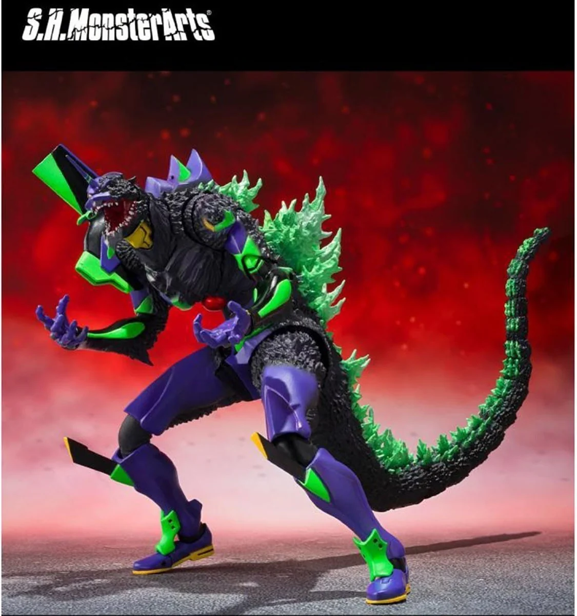 Godzilla x Evangelion - Test Type Eva-01 Awakening form - S.H Monsterarts  - AUTRES FIGURINES