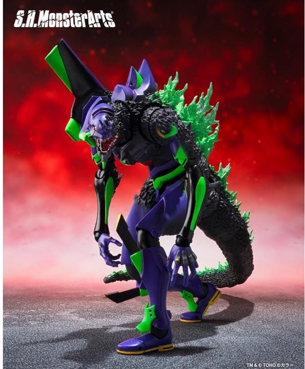 Godzilla x Evangelion - Test Type Eva-01 Awakening form - S.H Monsterarts  - AUTRES FIGURINES