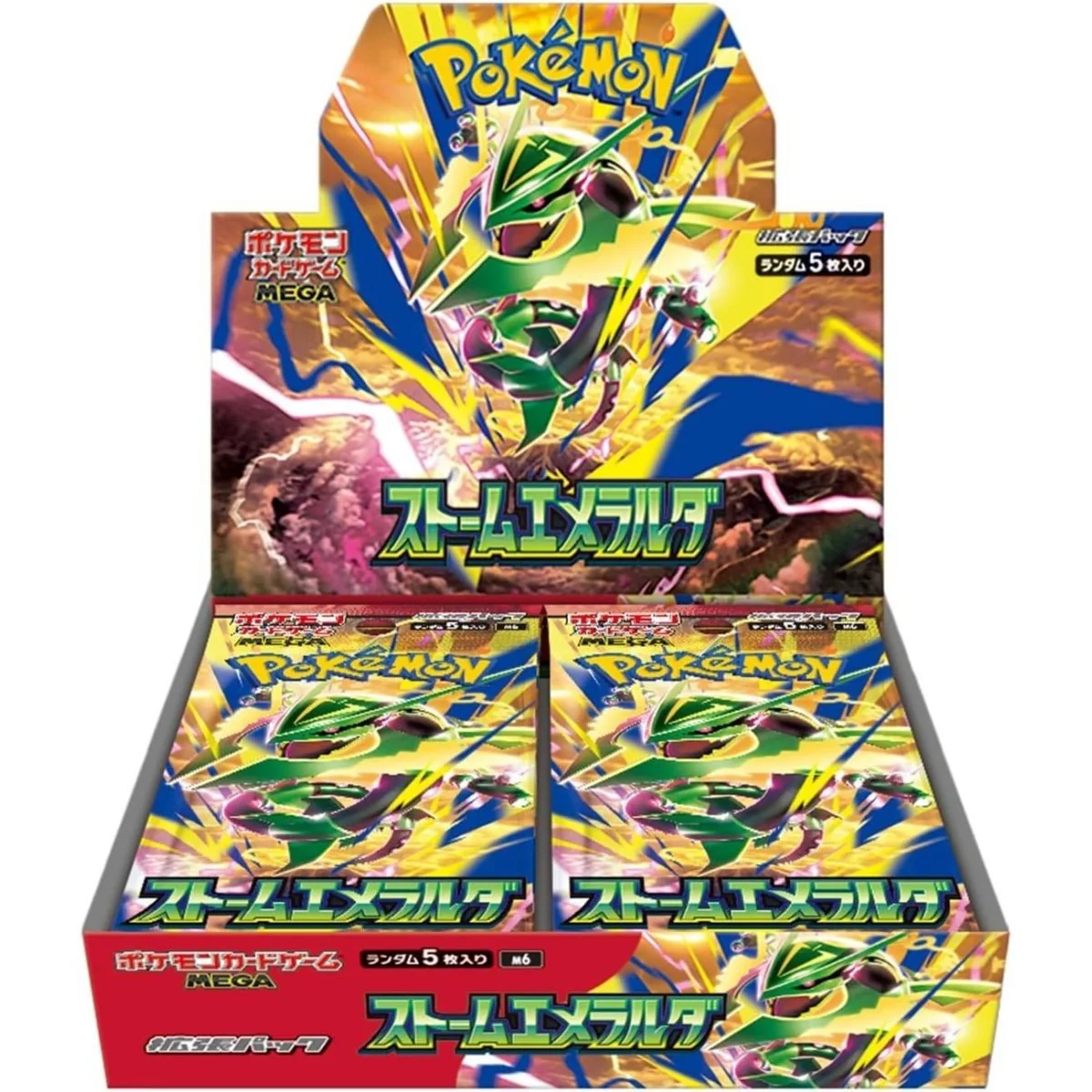 Display Pokemon Storm Emeralda Japonaise — Boite 30 Boosters M6 Mega Rayquaza
