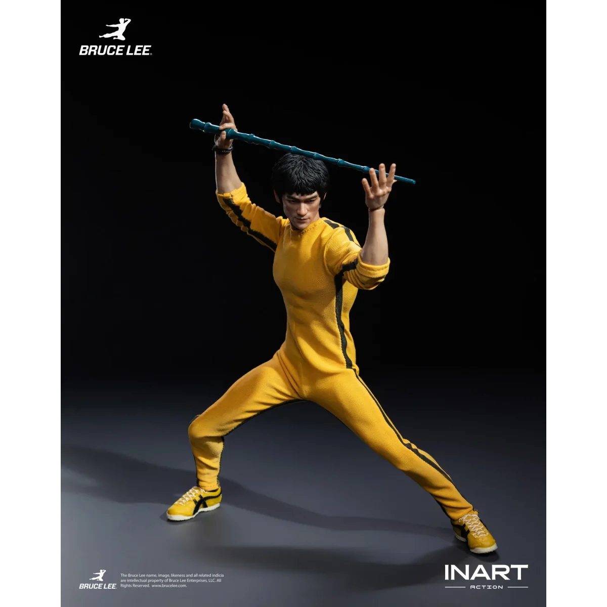 Figurine Articulée Bruce Lee Yellow Jumpsuit 1/12 - INART