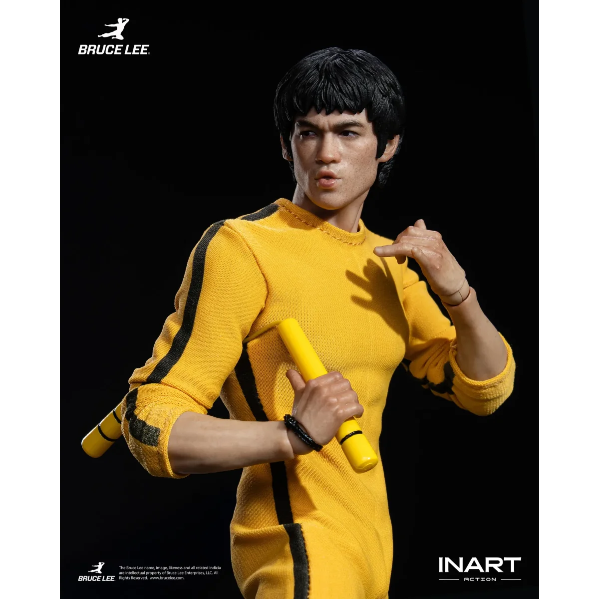 Figurine Articulée Bruce Lee Yellow Jumpsuit 1/12 - INART