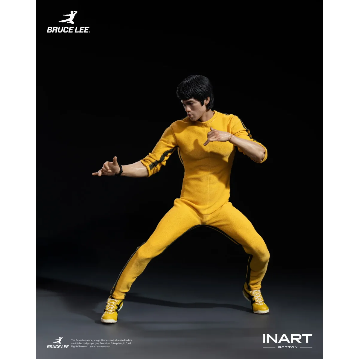 Figurine Articulée Bruce Lee Yellow Jumpsuit 1/12 - INART