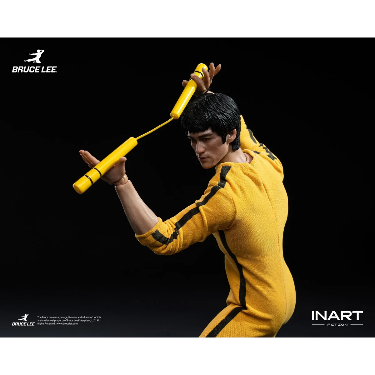 Figurine Articulée Bruce Lee Yellow Jumpsuit 1/12 - INART
